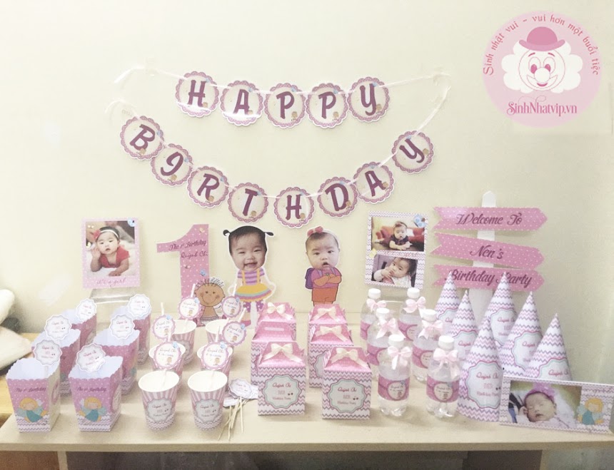 Phụ kiên sinh nhật baby girl